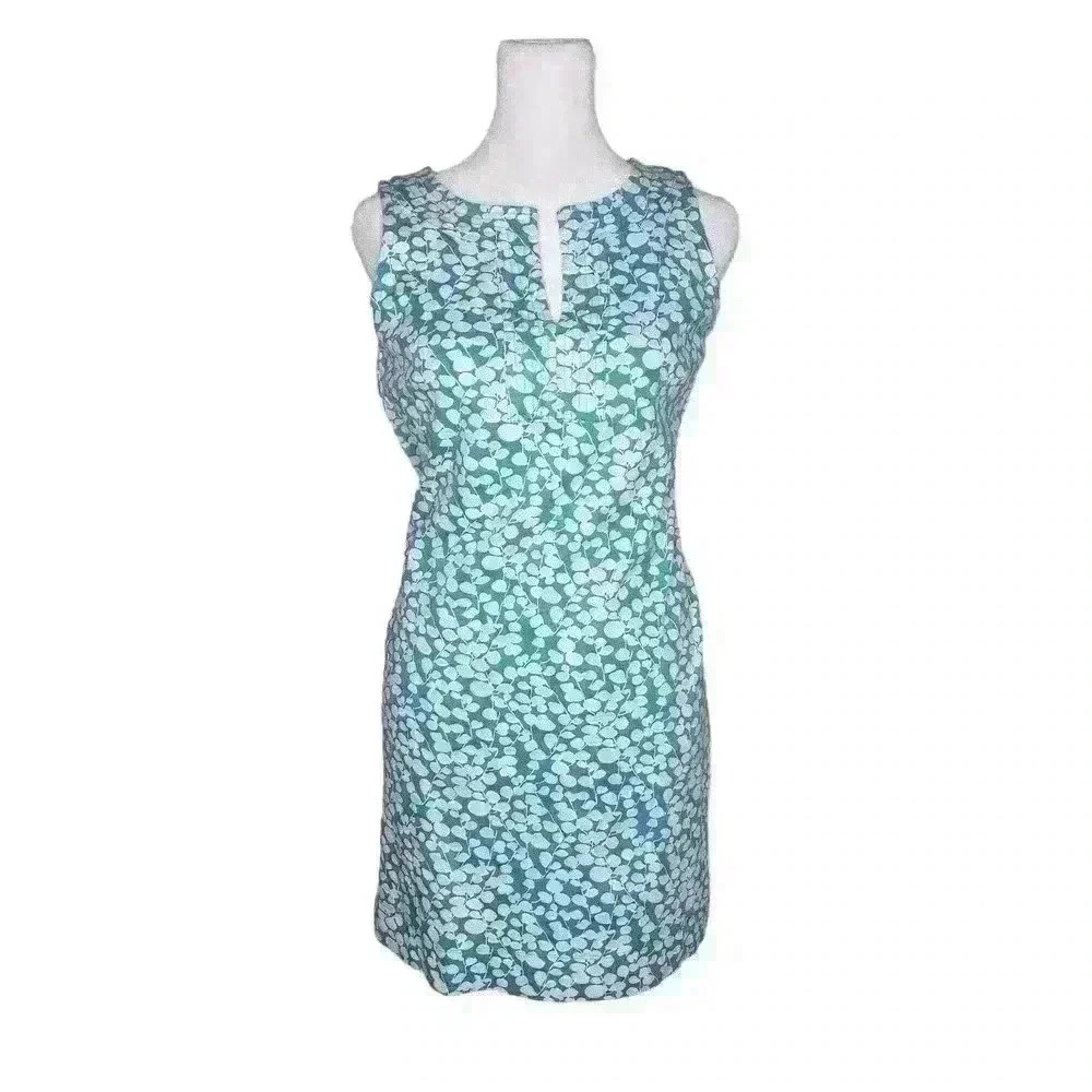 New York & Co women's blue white spring sleeveless dress size XS